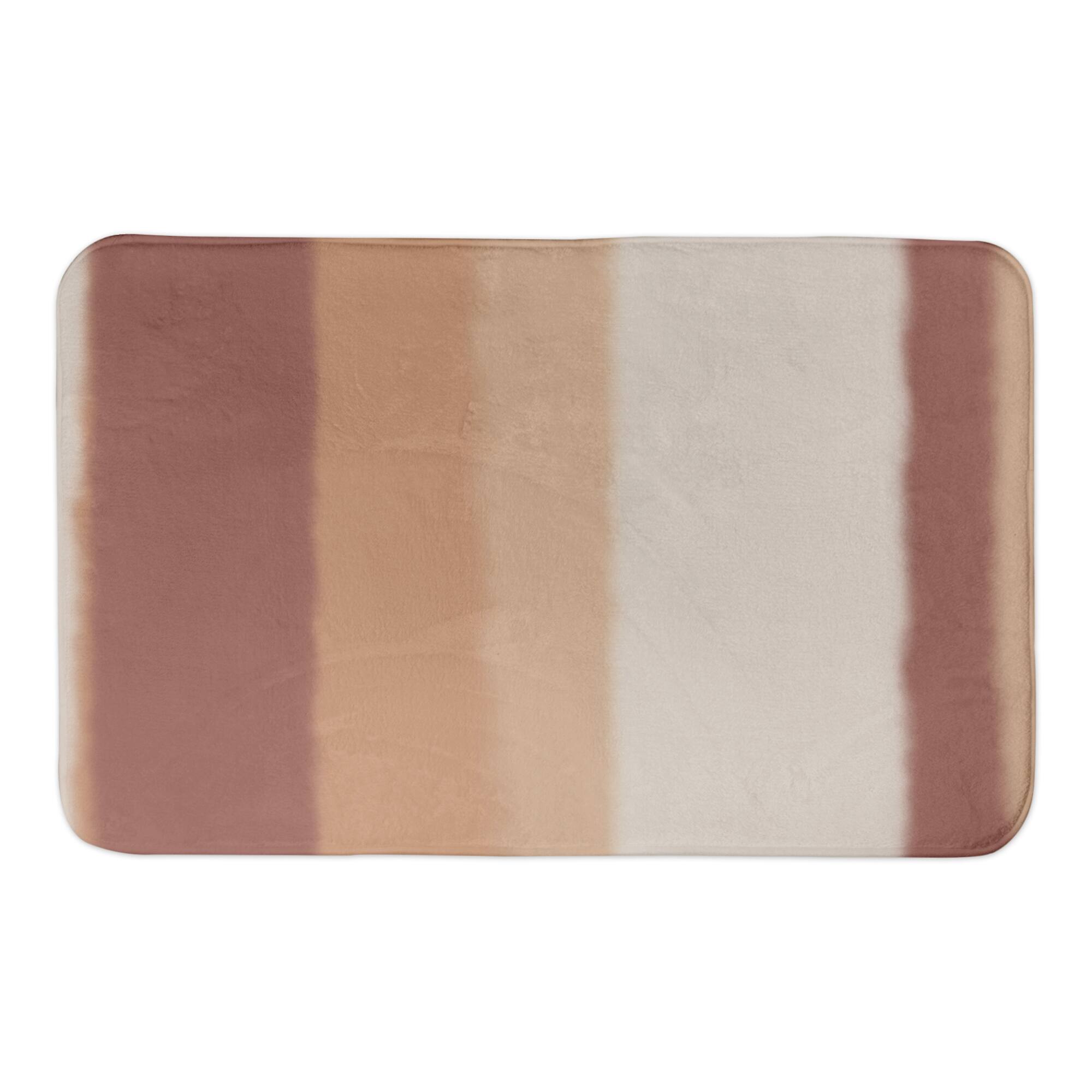 Watercolor Stripes 34" x 21" Bath Mat